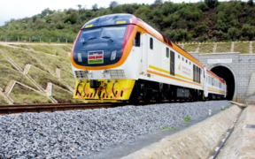 File image of a Kenya Railways train.