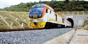 File image of a Kenya Railways train.