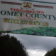 A signboard welcoming travellers to Bomet County.
