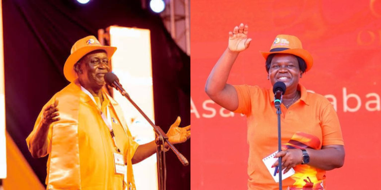Collage of Party leader Oburu Odinga and Party Chairperson Gladys Wanga. PHOTO/File