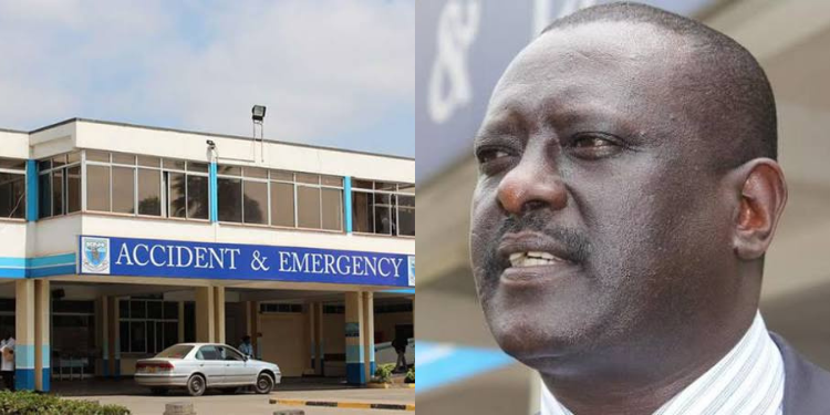 A collage of KNH structure and the boss of KNH Dr. Richard. PHOTO/ pixels