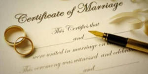 A certificate of marriage in Kenya. PHOTO/ The Online Kenyan.