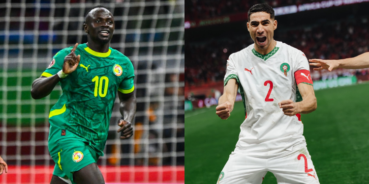 A photo collage of Senegal captain Sadio Mané and Morocco captain Achraf Hakimi. PHOTO/Courtesy. AFCON 2025