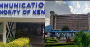 A collage photo of KNH and Communications Authority of Kenya headquarters in Nairobi