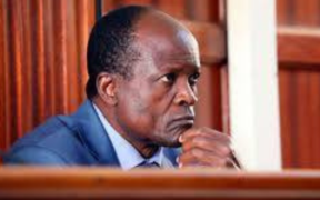 A picture of Obado in last court hearing involving corruption related cases