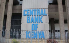 The image shows the CBK headquarters in Nairobi Kenya