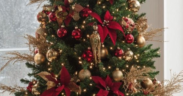 An image of Christmas tree which symbolises Christmas tradition