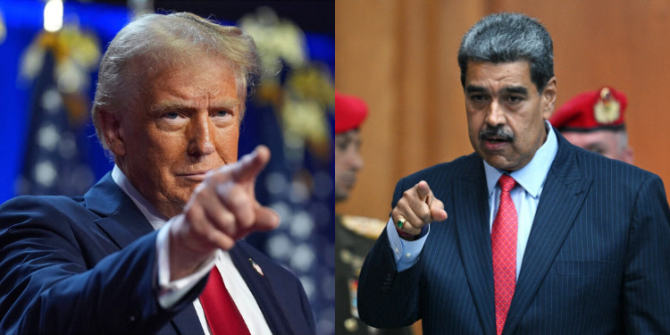 US President Donald Trump and Venezuelan President Nicolás Maduro. PHOTO/ File