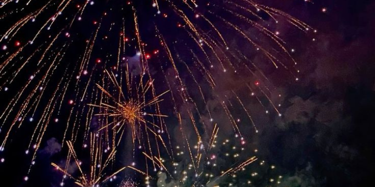 An image of fireworks during new year celebrations