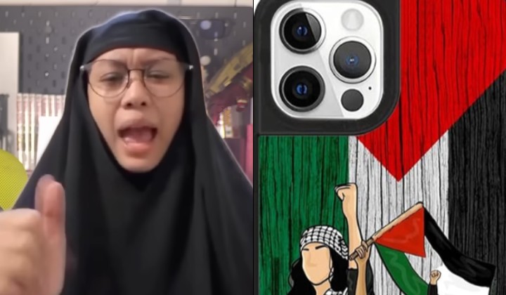 Malaysian Palestine Activist Sported with an Apple iPhone 17 . PHOTO/Courtesy