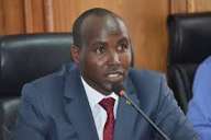 Samburu Senator Steve Lelegwe speaking at past senate session. PHOTO/ Mzalendo