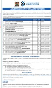 CA has announced job opportunities. PHOTO/MyGov.