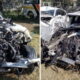 The Mercedes-Benz Wreckage of the Late Lugari MP Cyrus Jirongo who Succumbed in a Road Accident Along Nairobi-Nakuru Highway. PHOTO/ Kenyans.