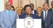 Machakos Governor Wavinya Ndeti speaking to the media at her office on Wednesday, December 10, 2025. PHOTO/Courtesy