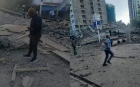 Kenya Red Cross said the building collapsed on the morning of Friday, January 2, in the Shopping Centre area of South C, Nairobi County.