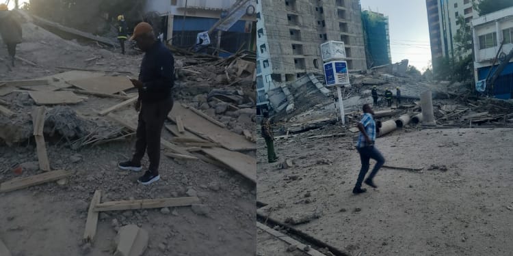Kenya Red Cross said the building collapsed on the morning of Friday, January 2, in the Shopping Centre area of South C, Nairobi County.