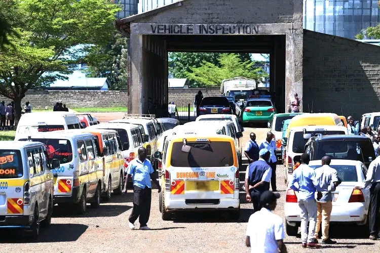 Public Service Vehicles on an Inspection Routine by NTSA. PHOTO/ File