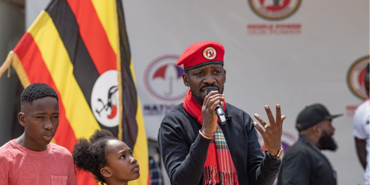 Ugandan Singer and Former Member of Parliament Bobi Wine in A Past Event. PHOTO/ Aljazeera