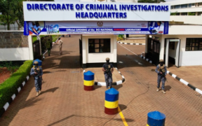 The image shows DCI Headquarters in Kiambu Kenya