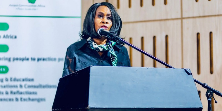 Prof.Amb.Judi Wakhungu during the Africa Peace and Environment Summit