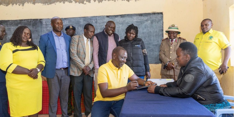 President Votes at Koilel Primary School in Uasin Gishu County In UDA Grassroots Elections. PHOTO/ File