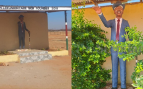 The image shows the statue of Samburu East MP erected at the Uasu Girls Highschool Image/JO/FB