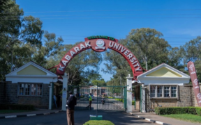 The image shows Kabarak University main campus entrance Image/KU/FB