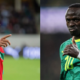The image shows a collage photo of Morocco's Achraf Hakimi and Senegal's Sadio Mane with both representing their countries in the Afcon Image/ACC/X