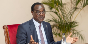 CS Education Julius Migos during KCSE briefing at the Eldoret State LodgeImage/Migos/X