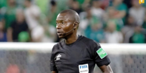The image shows Jean -Jacques Ndala , a FIFA-listed referee from DR CongoImage/FIFA/X