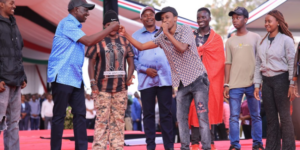 President William Ruto during the NYOTA Capital Disbursement at Moi International Sports Centre Kasarani PHOTO/President William Ruto/X