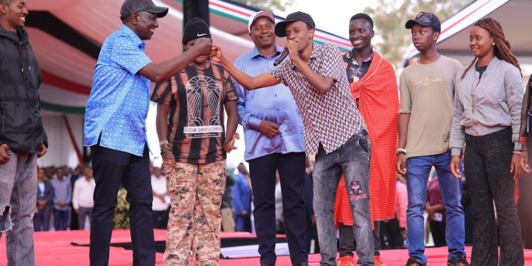 President William Ruto during the NYOTA Capital Disbursement at Moi International Sports Centre Kasarani PHOTO/President William Ruto/X