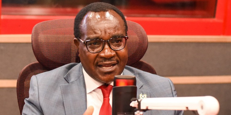 CS Ogamba during a live show on Capital FM discussing a host of current issues in the education sector Image/Migos/X