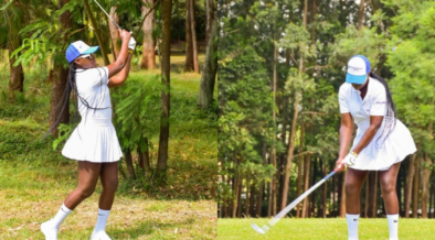 Akothee pictured playing Golf at a Golf Club in Kisii Image/Akothee/FB