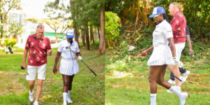 Akothee was pictured in golf event at Kisii Golf Club Image/Akothee/FB
