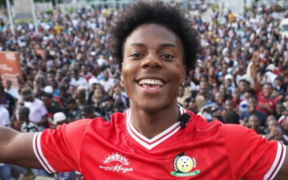 Ishowspeed while visiting UpperHill Highschool in Nairobi Image/Irl/Acc