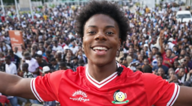 Ishowspeed while visiting UpperHill Highschool in Nairobi Image/Irl/Acc