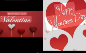 The collage photo shows greeting cards written Happy Valentines Day PHOTO/Pinterest