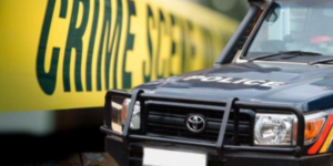 A Kenya Police Service vehicle at a crime scene. PHOTO/Pin