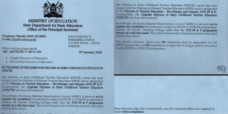 A circular date January 19, 2026 from the Office of State Department for Basic Education.