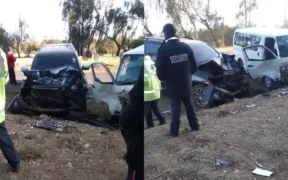 The Wreckage of Mugambi's Car after An Accident This Morning. PHOTO/ File