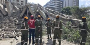 Kenya Red Cross said the building collapsed on the morning of Friday, January 2, in the Shopping Centre area of South C, Nairobi County.