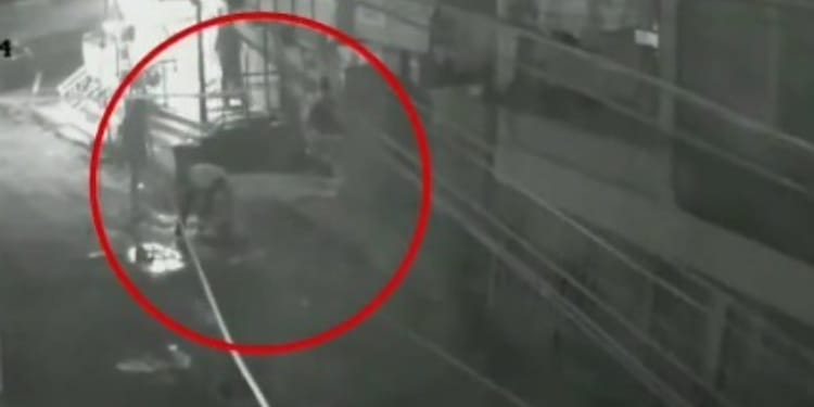 CCTV footage shows the millitary officer beating the victim,,,uMOJA, Nairobi