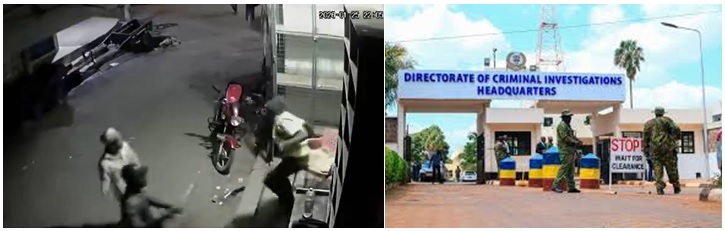 Violent robbery suspect captured on CCTV in Mombasa. PHOTO/DCI