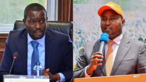 A Collage image of Nairobi Senator Edwin Sifuna and Suna East MP Junet Mohamed. PHOTO/ File 