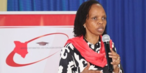 KUCCPS CEO Agnes Mercy Wahome. PHOTO