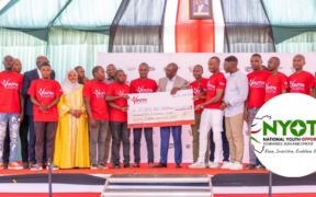 Youths Receive The Nyota Project Fund Meant For Training In A Past Event. PHOTO/ File