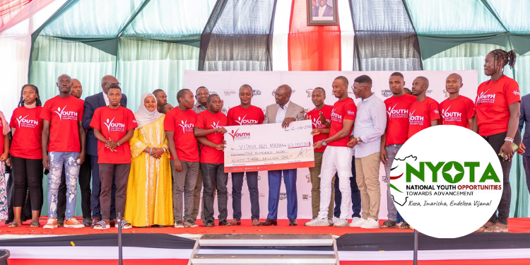 Youths Receive The Nyota Project Fund Meant For Training In A Past Event. PHOTO/ File