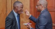 Senate Speaker Amason Kingi with Corporal John Lwane Lumumba