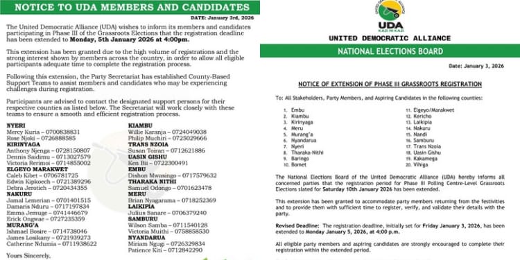 UDA NEB Chairman Anthony Mwaura statements to all stakeholders